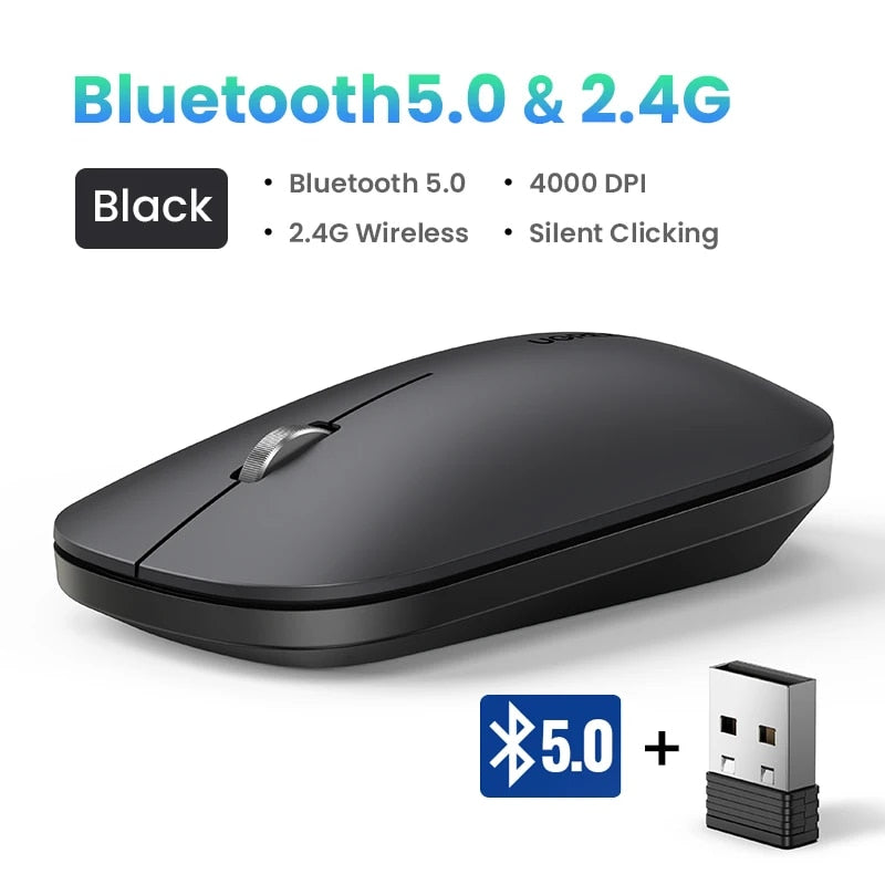 Silent Bluetooth & 2.4GHz Wireless Mouse