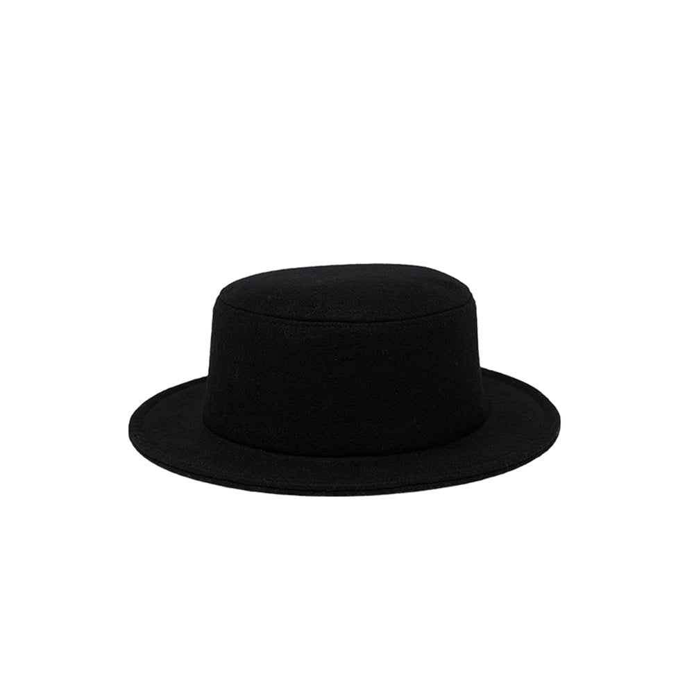 Stylish Woolen Flat Top Hat