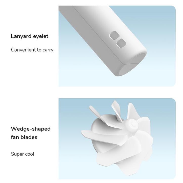 Ultra-Quiet Rechargeable Bladeless Handheld Fan