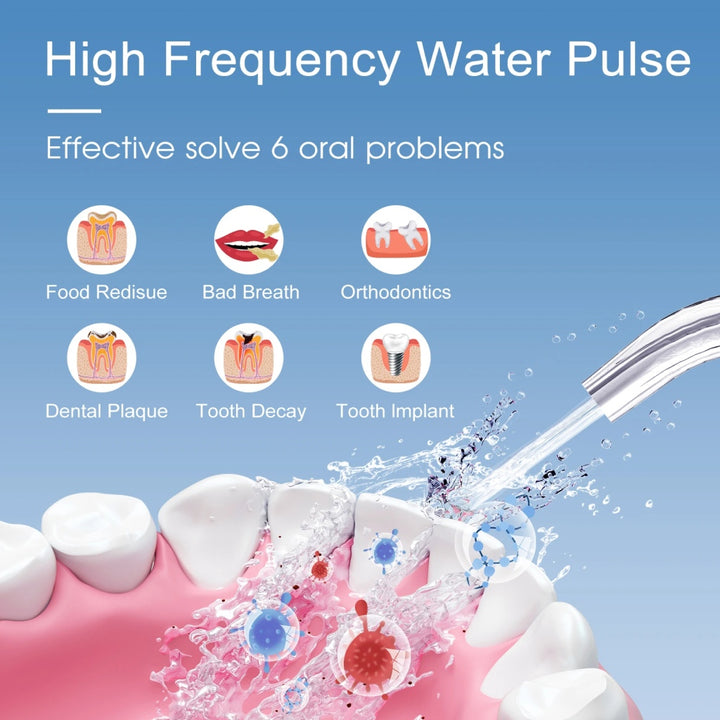 Portable Waterproof Multicolor Water Flosser with USB Rechargeable Dental Water Jet