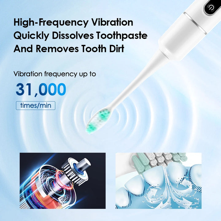 Electric Sonic Vibration Tooth Cleaner – Plaque and Tartar Remover