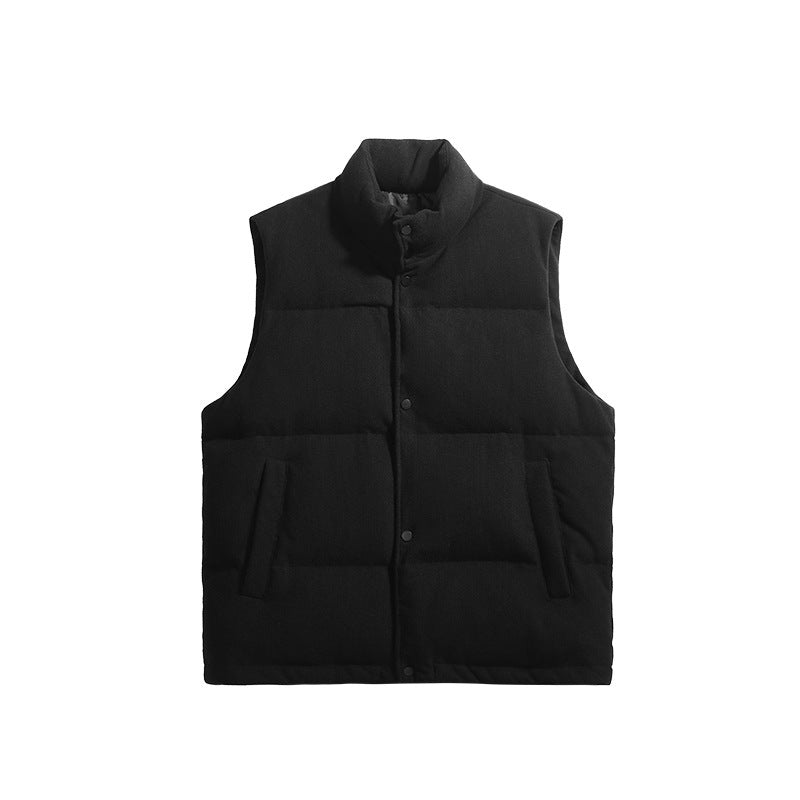 Coarse Pit Sweater Knitted Down Vest 90 White Duck Vest Coat