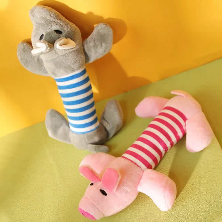 Funny Squeaky Plush Animal Toys for Puppies and Small Dogs