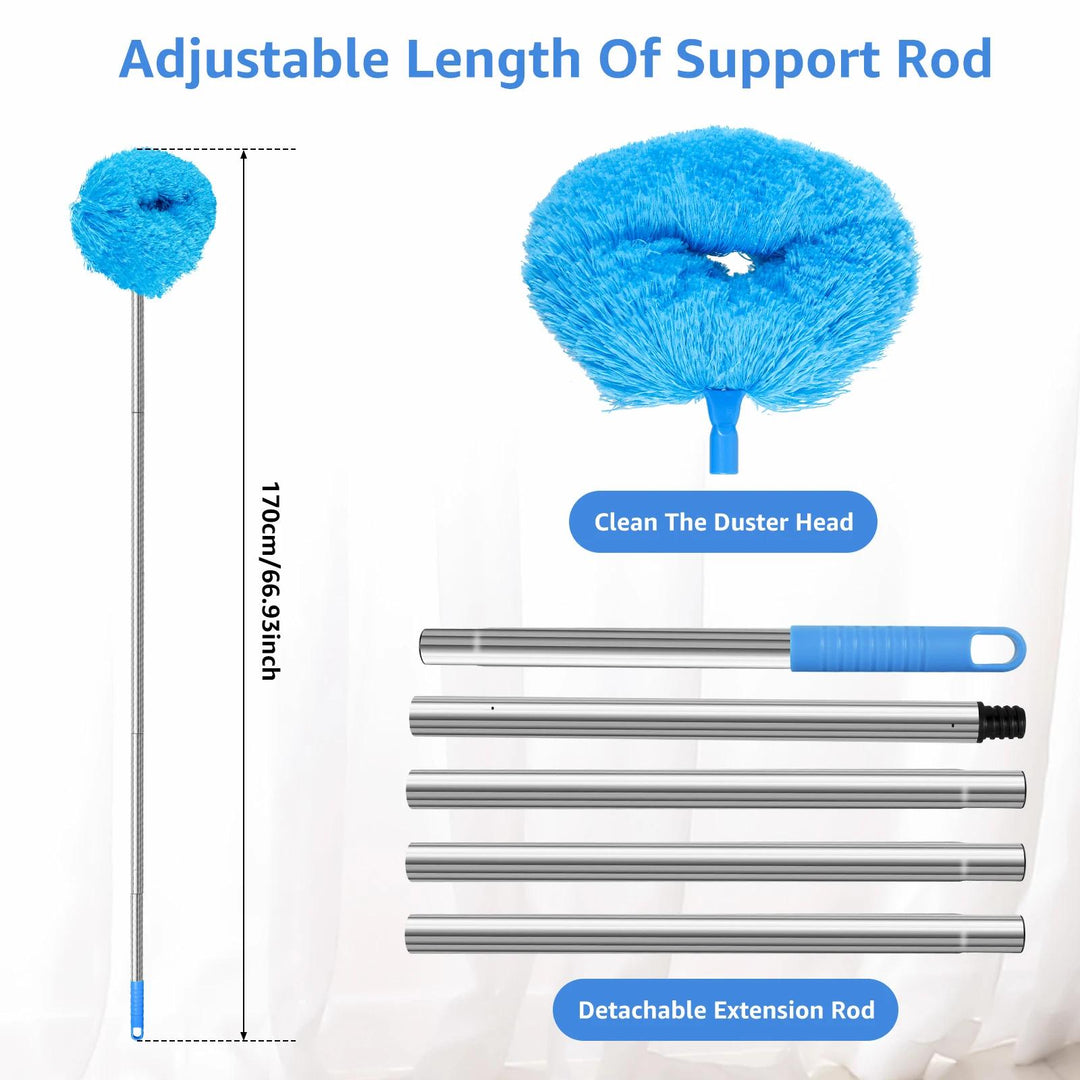 Telescopic Ceiling Fan Duster with Removable Microfiber Head