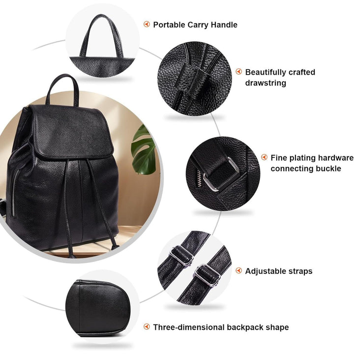 Genuine Leather Fashion Backpack for Women