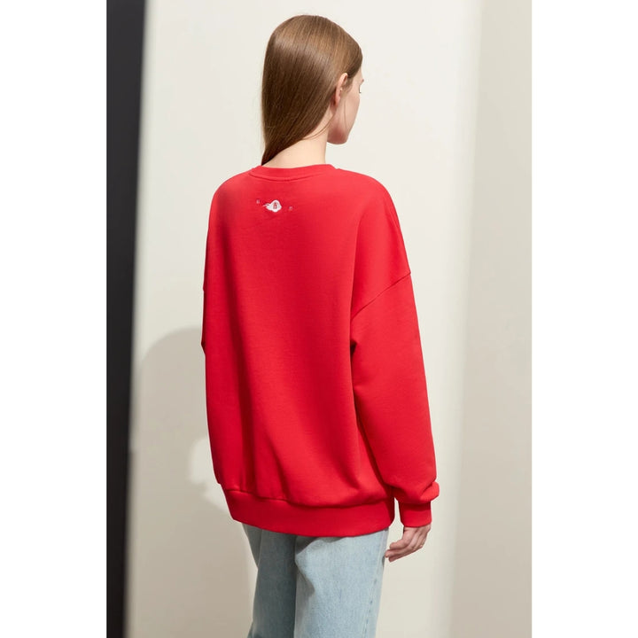 Minimalist Embroidered Pullover for Women