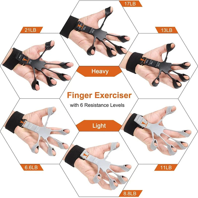 Finger Strengthener Hand Grips with 6 Resistance Levels