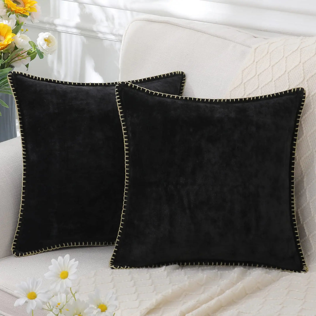 Soft Chenille Velvet Throw Pillow Cover