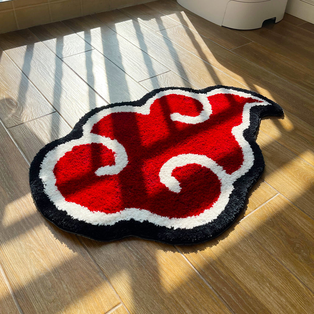 Red Cloud Anime Tufted Doormat