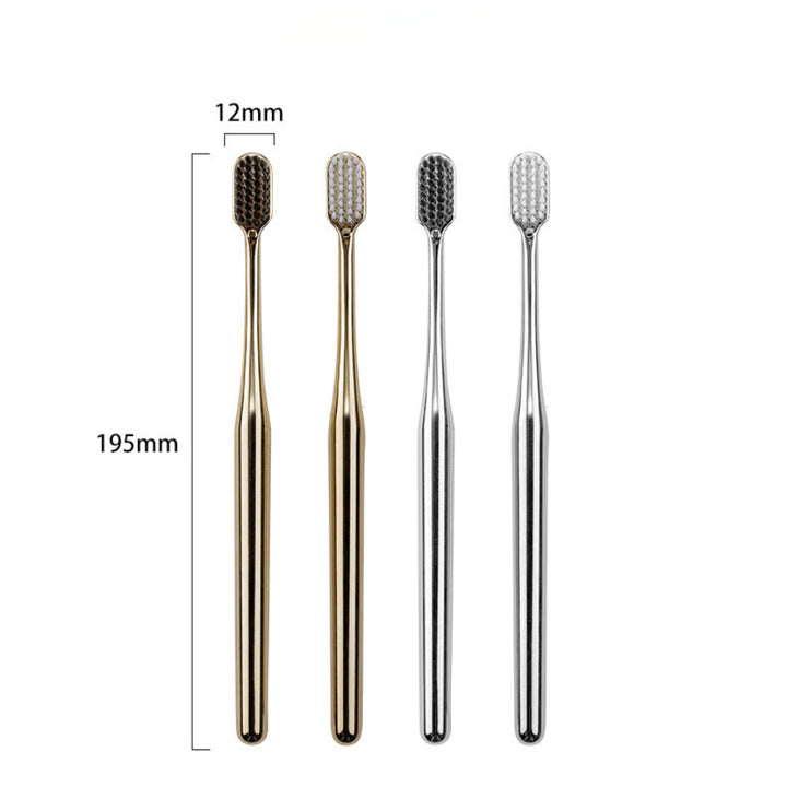 Luxury Soft Bristle Gold and Silver Toothbrush