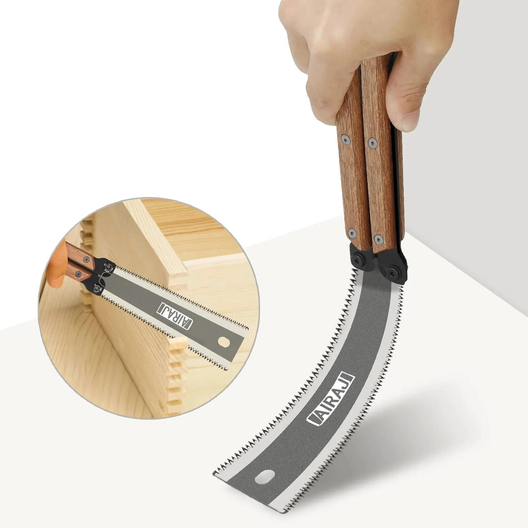 Folding SK5 Steel Pocket Garden Saw - Precision Japanese Woodworking Tool