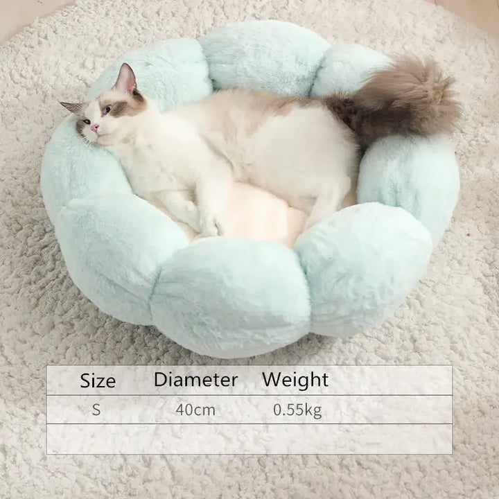 Cute Round Flower Pet Bed