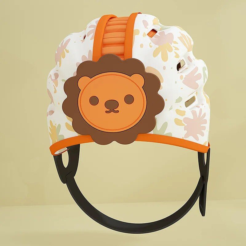 Toddler Safety Helmet: Cartoon Animal Bumper Cap with Breathable Padding