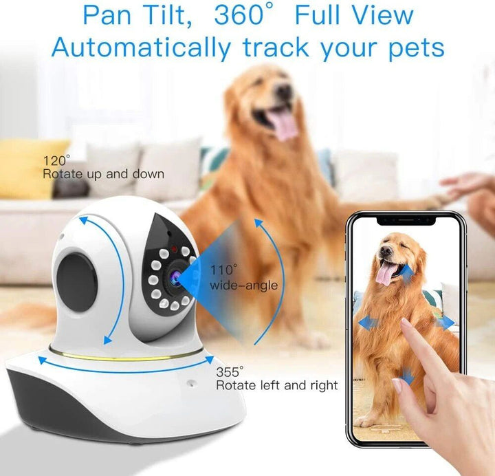 1080P Wireless Pet Camera with Interactive Laser Toy