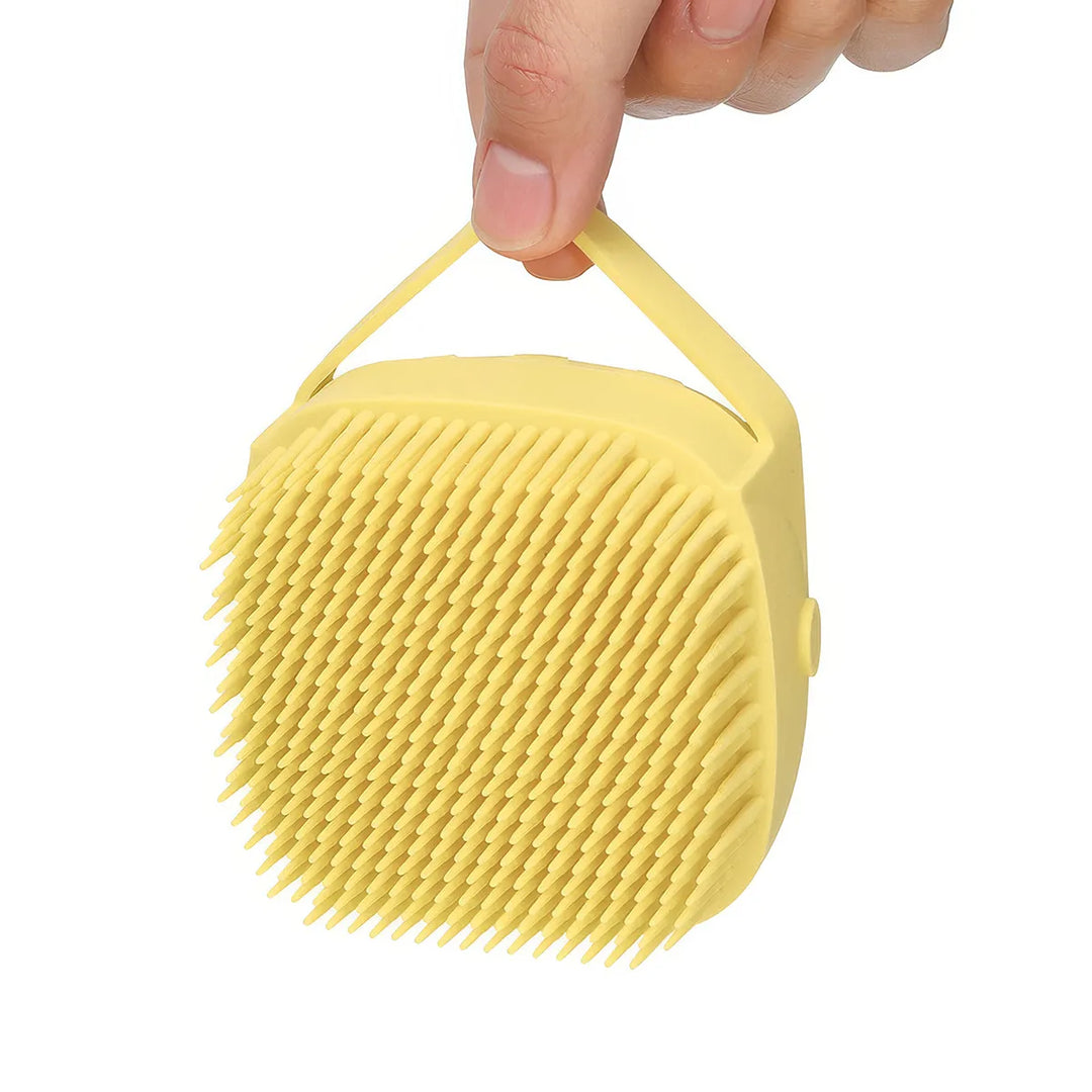 Bathroom Silicone Pet Massage Brush - Soft and Safe Bath Tool for Dogs, Cats, and Kids