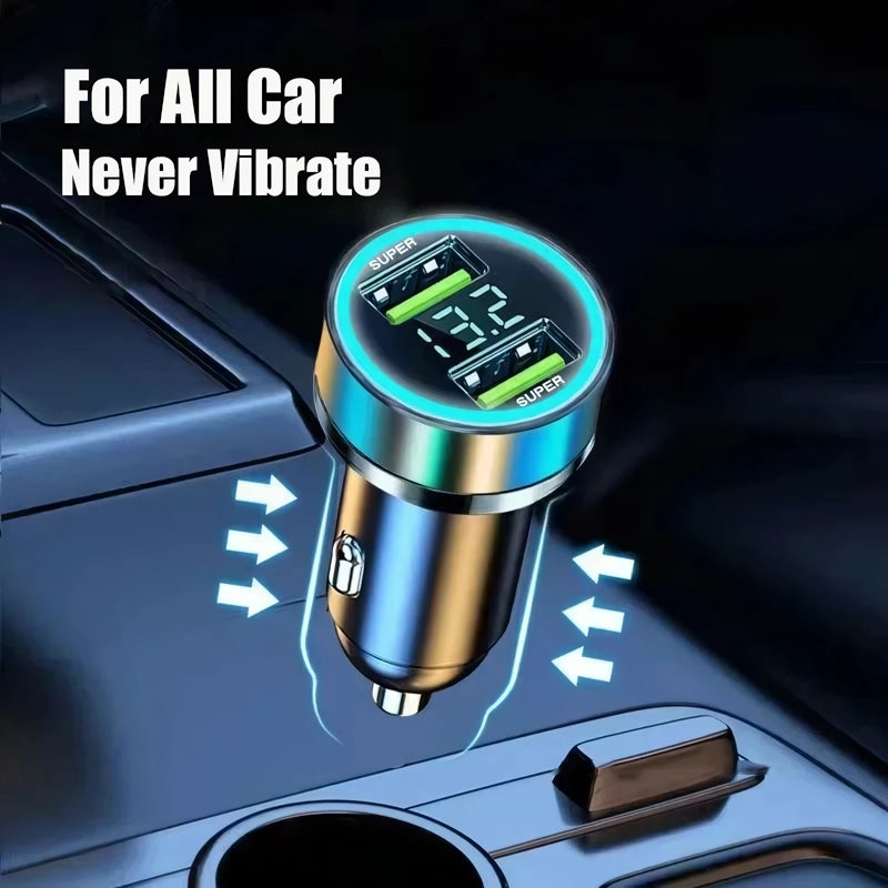 240W Dual USB Car Charger with Digital Display