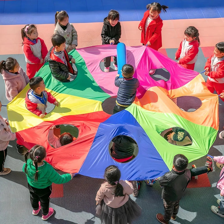 Rainbow Umbrella Parachute Game