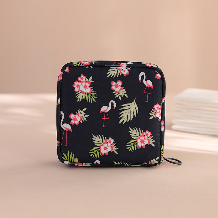 Portable Sanitary Napkin and Cosmetic Storage Bag