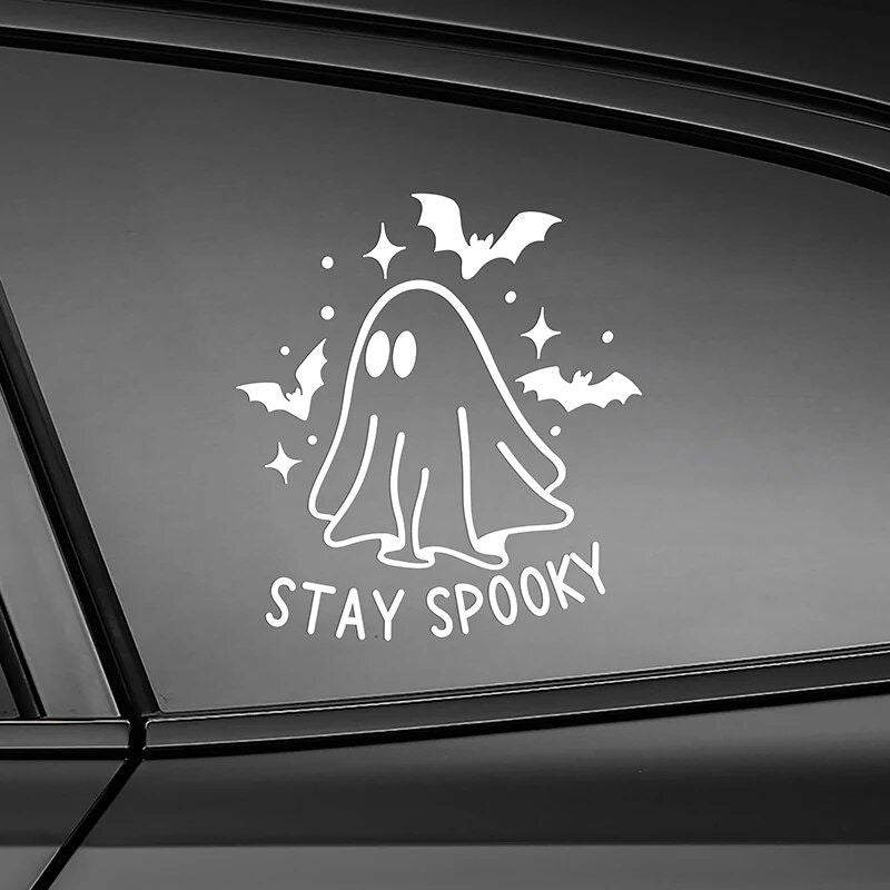 Reflective Halloween Ghost & Bat Car Stickers