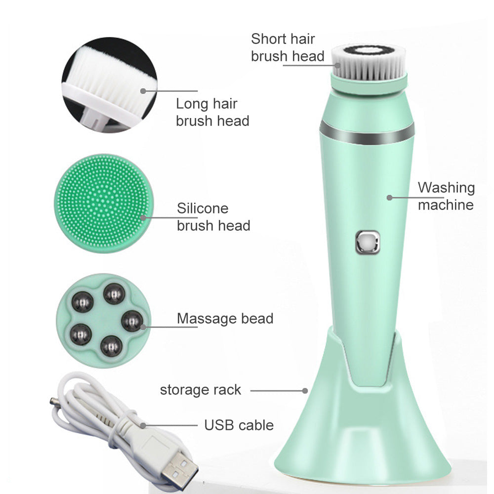 4-in-1 Electric Facial Cleansing Brush