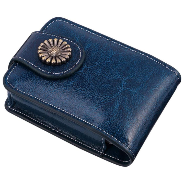 Mini Portable Leather Makeup Bag with Mirror