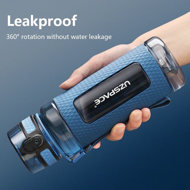 Leak-Proof Portable Sports Water Bottle with Wide Mouth & Tea Infuser