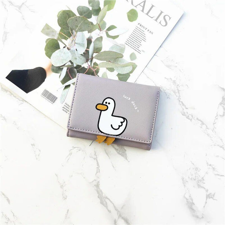 Charming Duck-Themed Mini Women's Wallet