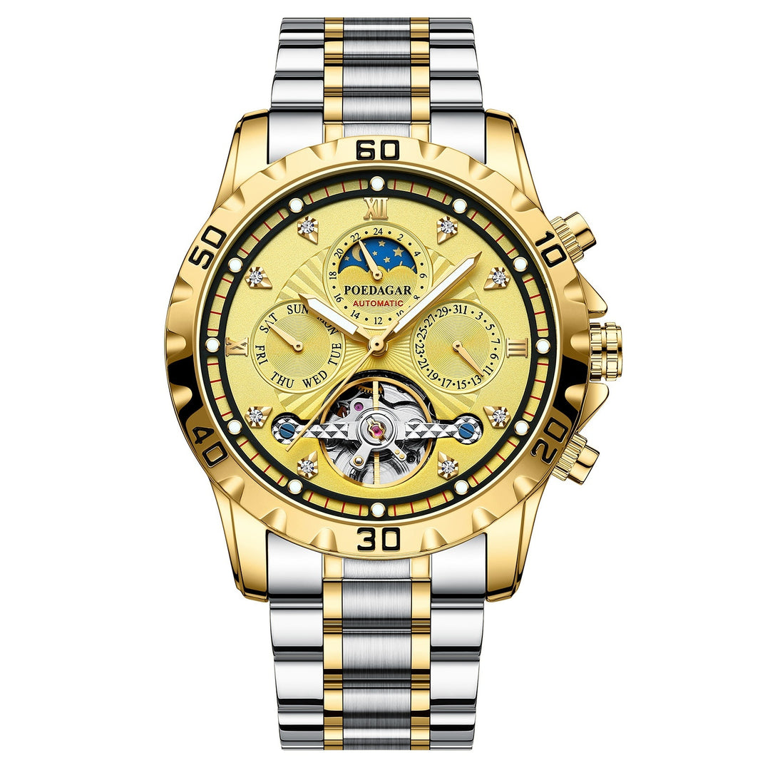 Men's Mechanical Watch Waterproof Luxury Multifunctional Men's Wrist Watch