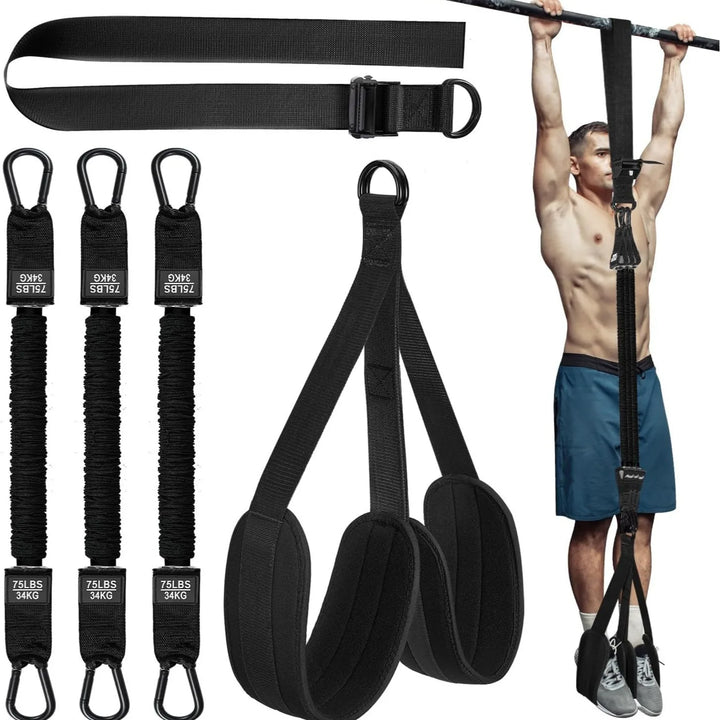 Elastic Pull-up Trainer with Adjustable Resistance Bands