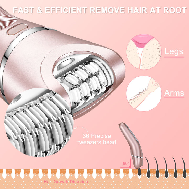 Electric Epilator 3-in-1 Hair Removal Shaver for Women