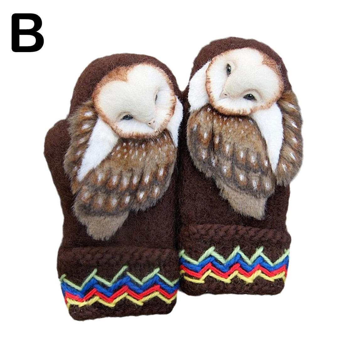 Women's Fashion Personality Owl Knitted Gloves