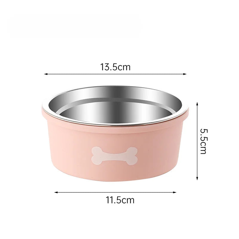 Cute Silicone Non-Slip Pet Bowl for Dogs and Cats