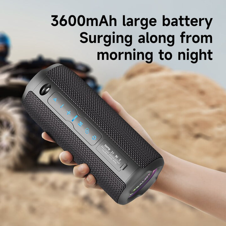 Portable 20W Waterproof Bluetooth Speaker with Dual Pairing and 3D Surround Sound