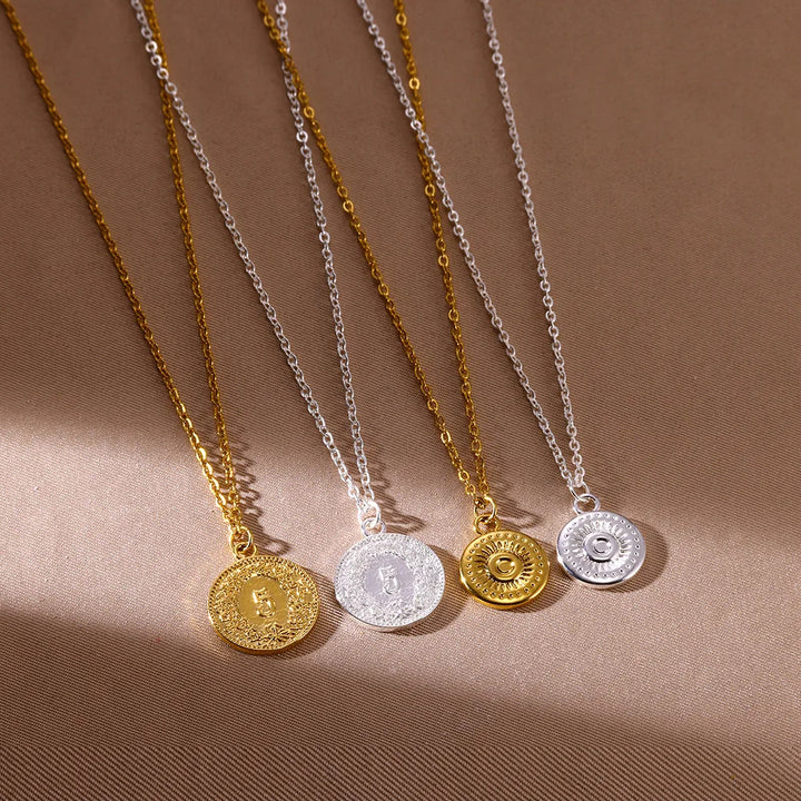 Elegant Coin Pendant Necklace