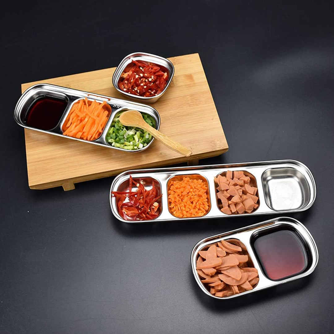 Stainless Steel BBQ Seasoning Plates