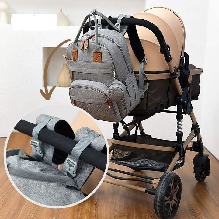 Multifunctional Diaper Bag Backpack with Changing Station - Waterproof, Spacious, and Versatile for Modern Parents