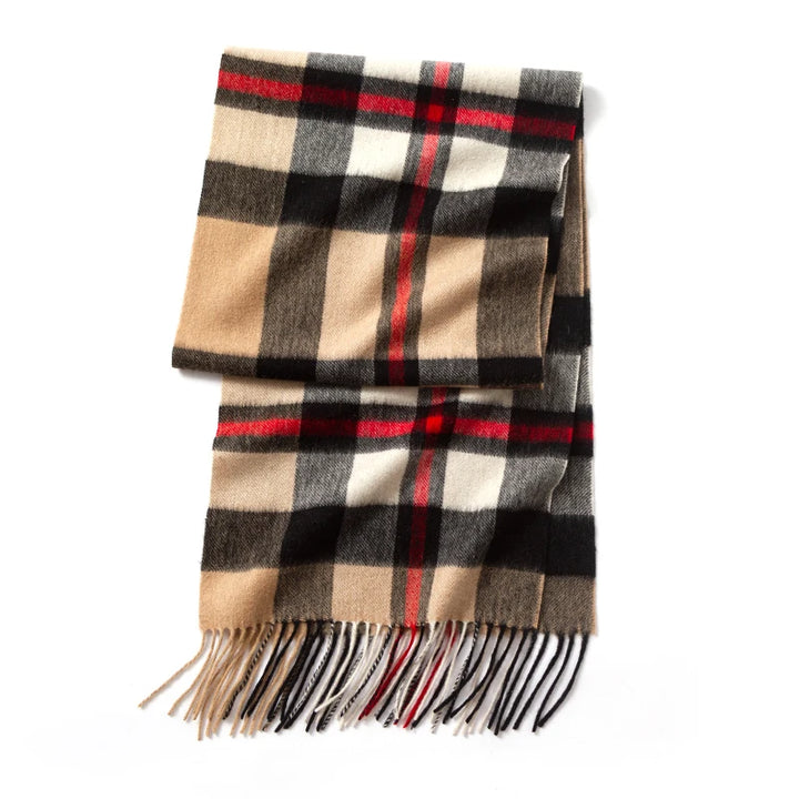 Luxury Cashmere Scarf with Tassels - Stylish Wrap and Shawl