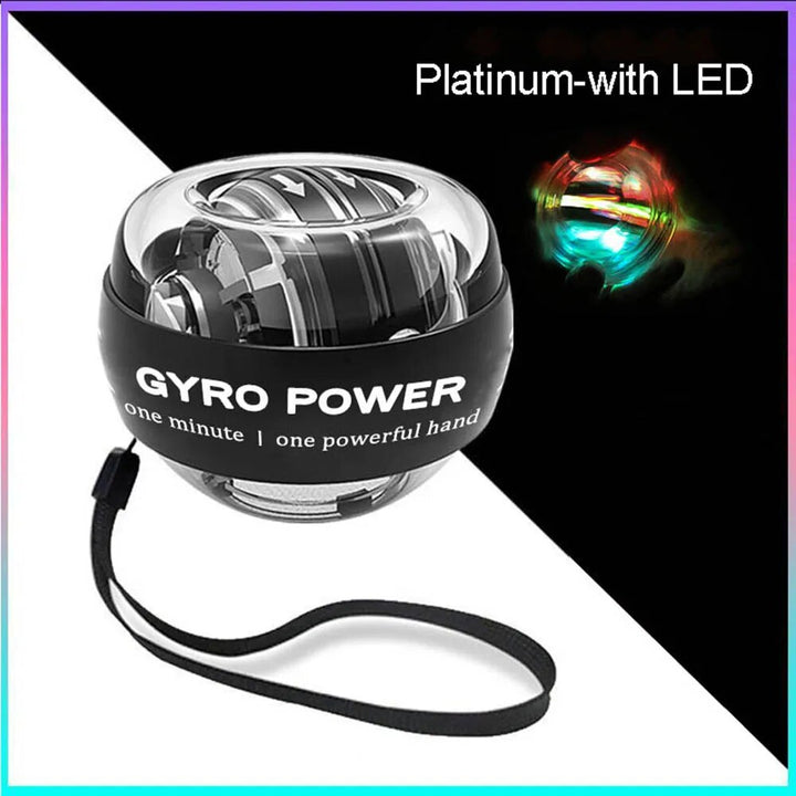 LED Gyro Wrist Trainer Ball: Auto-Start Grip & Fitness Exerciser