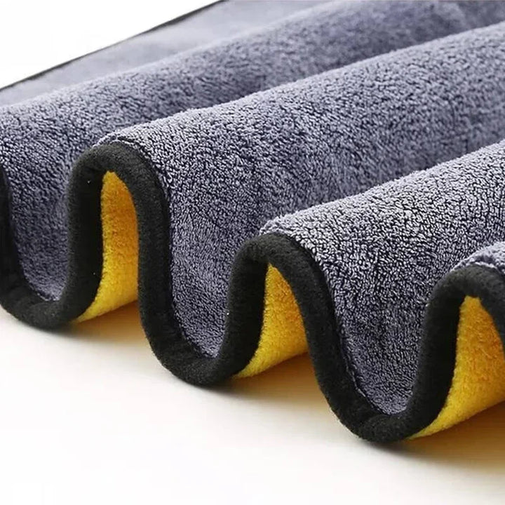 Double-Sided Microfiber Car Cleaning Towels