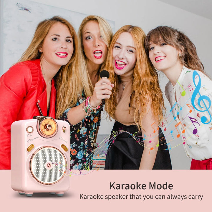 Portable Bluetooth Karaoke Speaker with Microphone and Voice Change