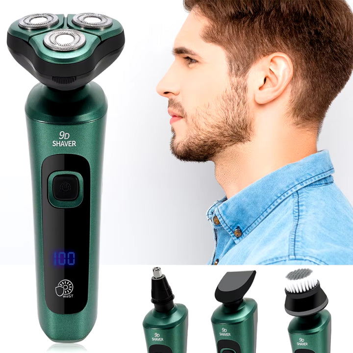 USB Rechargeable Electric Shaver with LCD Display