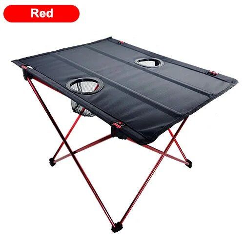 Ultra-Light Folding Outdoor Picnic Table Set with Aluminum Alloy Frame