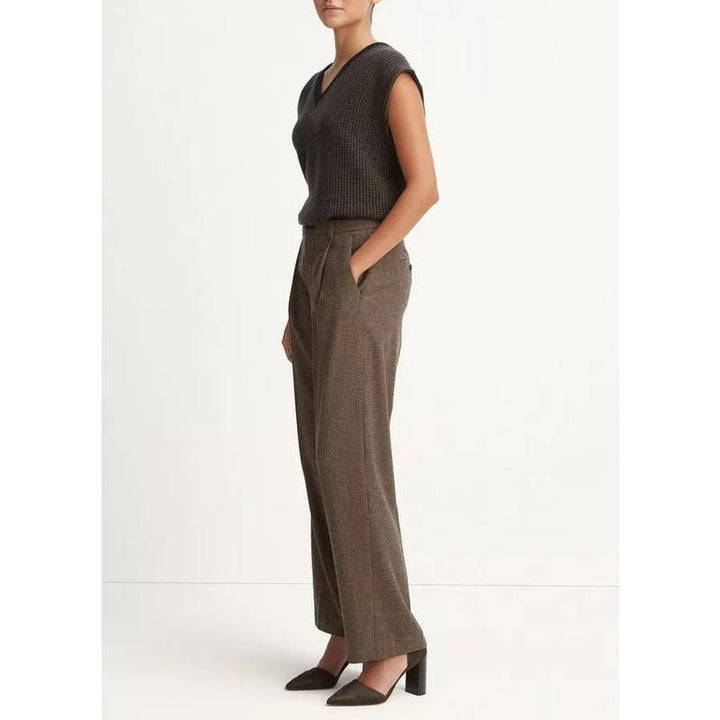 Women Classic Houndstooth Suit Pants