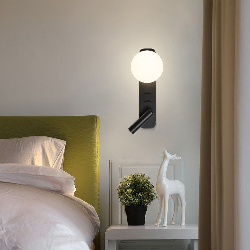 Modern Adjustable Glass Wall Lamp for Bedrooms and Hotels