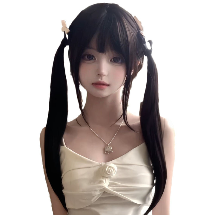 Wig Female Natural Full-head Wig Style Fluffy Long Straight Hair