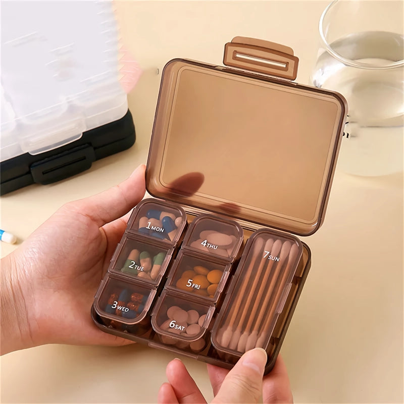 7-Compartment Moisture Proof Pill Organizer