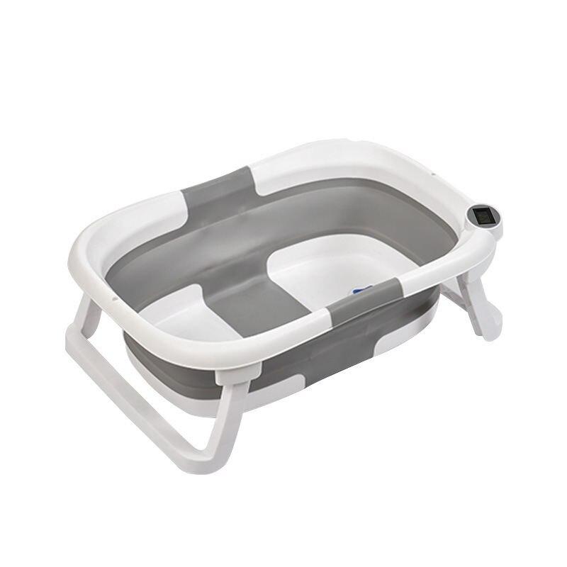 Multi-Purpose Silicone Folding Bathtub with Real-Time Temperature Display