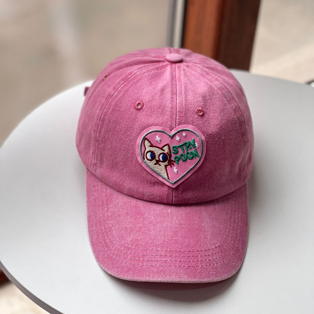 2PCS Cartoon Love Baseball Caps