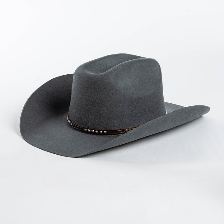 Men's Fashion Casual Rivet Belt Decoration Denim Hat