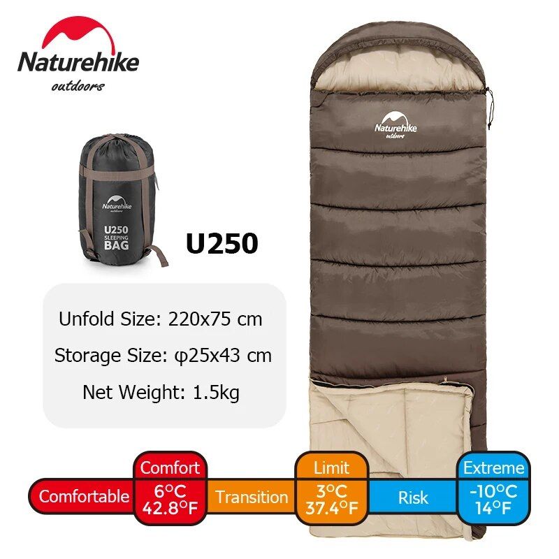 Ultralight Waterproof Envelope Cotton Quilt Sleeping Bag